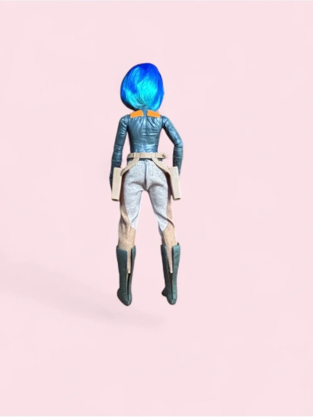 Star Wars  Sabine Doll with Bright Blue Hair and Colorful Pilot Suit
